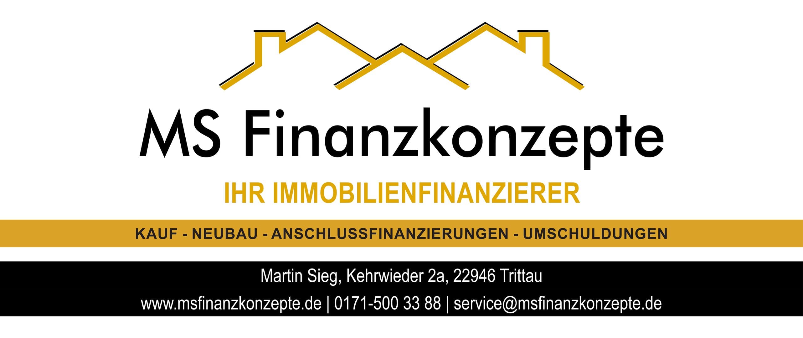 Logo MS Finanzkonzepte Immobilienfinanzierer mit Dachsymbol