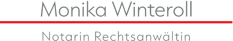 Monika Winteroll, Notarin und Rechtsanwältin Schriftzug