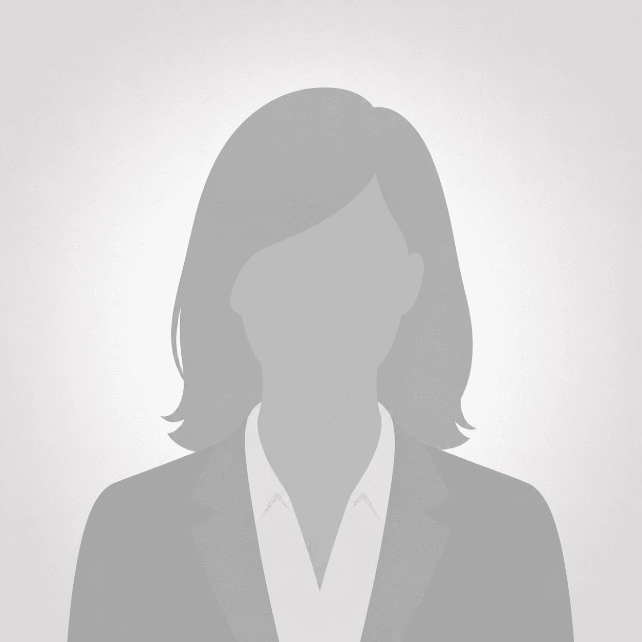 Graue Silhouette einer Frau als Profilbild
